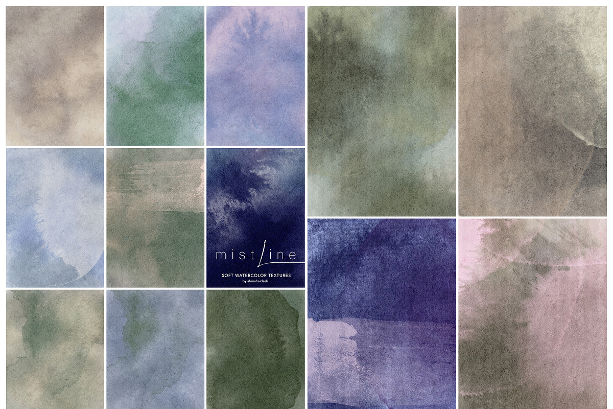 Mistline Soft Watercolor Backgrounds, a Background Graphic by alonahaidash (Photo 12 of 14)