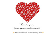 Red & White Snowflakes, an Illustration by Mashimara (Thumbnail 5 of 5)