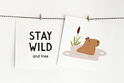 Lovely Capybara | Handwritten font, a Handwritten Font by JuliaVolkova (Thumbnail 5 of 9)