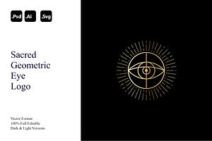 Sacred Geometric Eye Logo, a Branding & Logo Template by Luxury Logos