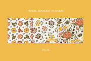 Autumn Wildflowers Digital Paper Set, a Pattern Graphic by AllNikArt (Thumbnail 6 of 6)