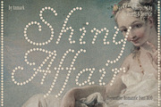 Shiny Affair Romantic Dots Font, a Script Font by AnMark (Thumbnail 1 of 11)