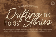 Drifting Ink - Script & Sans, a Script Font by Setara Langit CreativeStd (Thumbnail 1 of 10)