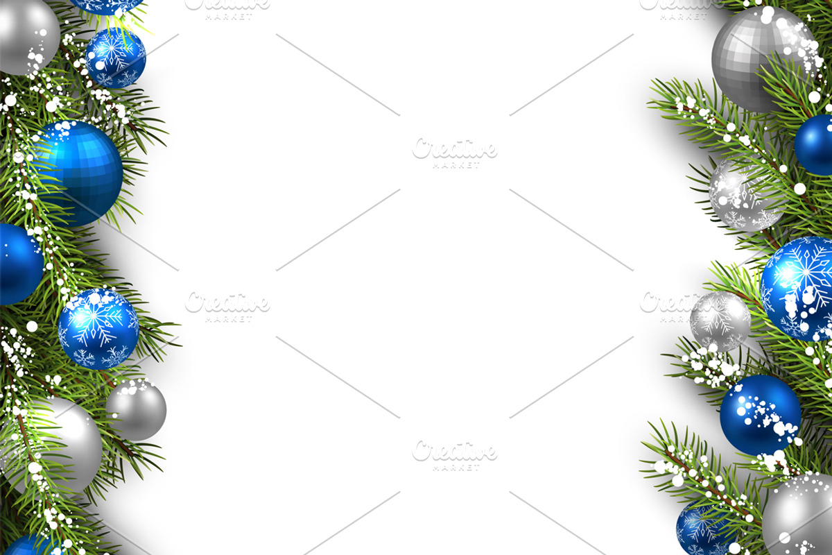 Big blue Christmas and New Year set, a Decorative Illustration by Vjom (Photo 8 of 21)