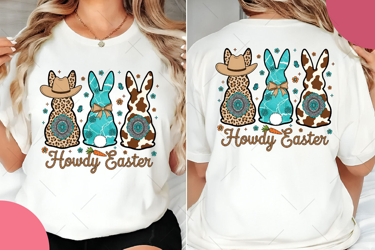 Western Cowgirl Easter Bunny Png, an Illustration by OK Design (Photo 6 of 6)