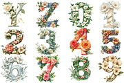 Watercolor Wedding Alphabet Clipart, an Illustration by Pixels.Craft (Thumbnail 3 of 4)