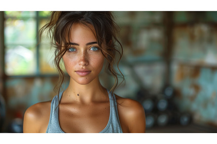In the gym after her workout, a, a Sports & Recreation Photo by ZinetroN