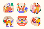 Animated Shopping and Sale Set, a Person Illustration by Prosymbols (Thumbnail 3 of 5)