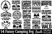Funny Camping SVG Bundle, an Object Graphic by DollarSmart (Thumbnail 1 of 4)