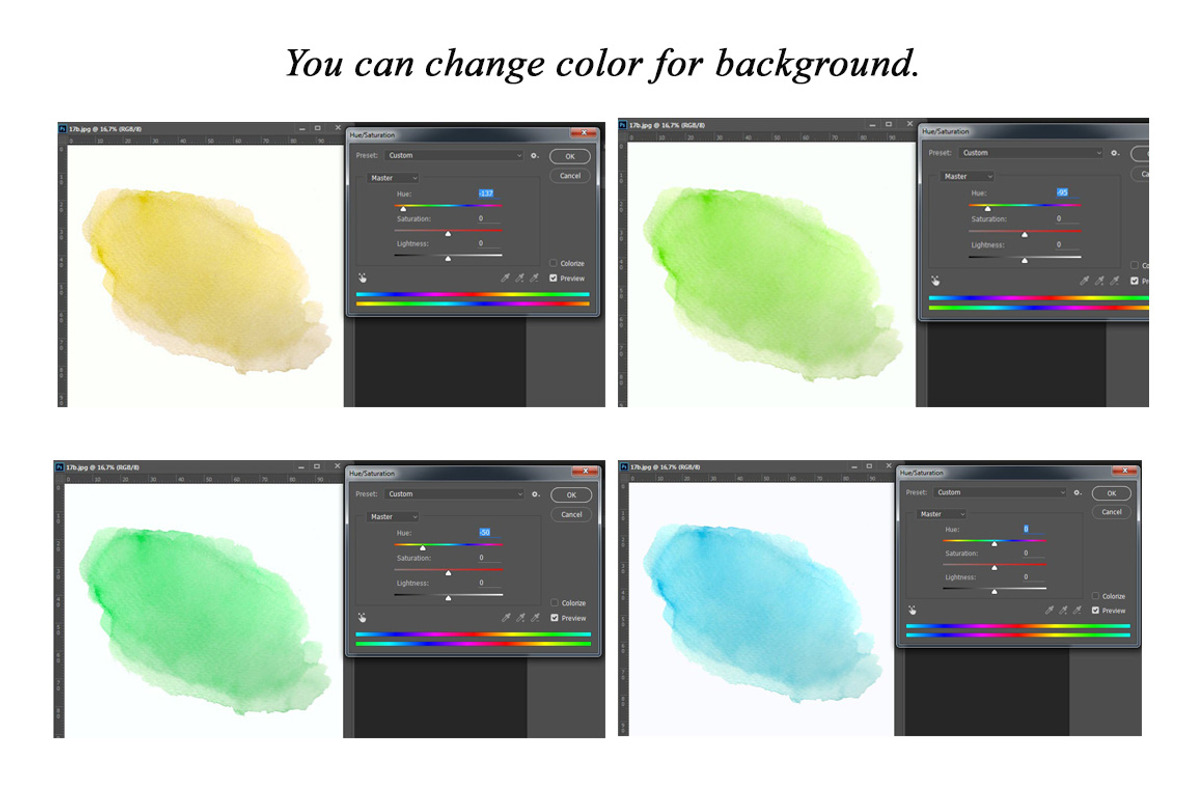Watercolor colorful backgrounds., a Texture Graphic by yulia.sukhanova (Photo 4 of 5)