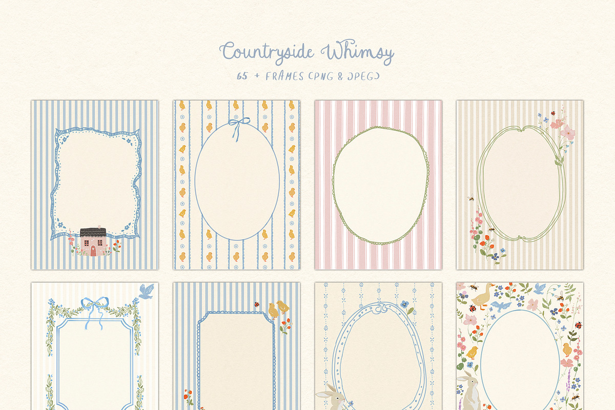 Cottagecore PNG Frames, Illustration, a Decorative Illustration by whiteheartdesign (Photo 8 of 57)