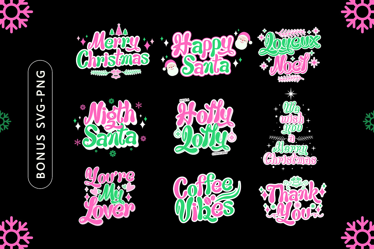 Santa Party Font, a Handwritten Font by KengGraphic (Photo 12 of 13)