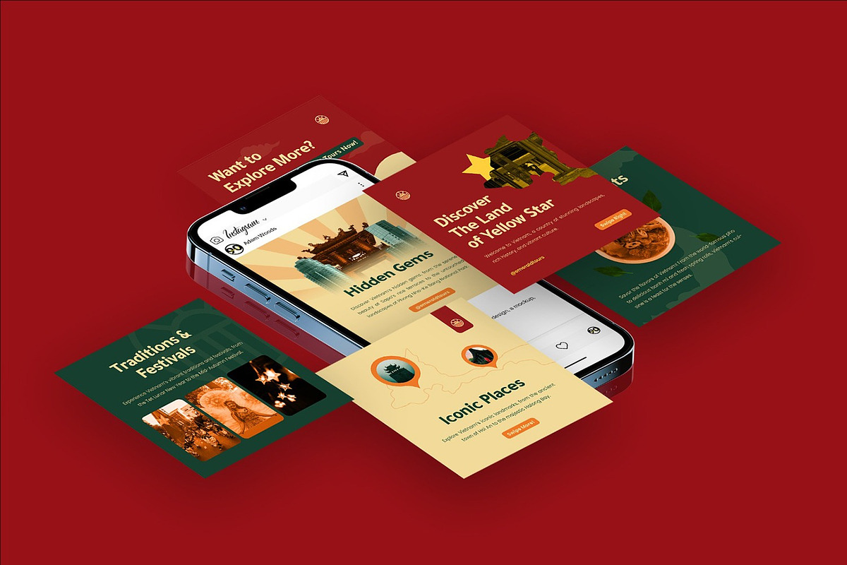 Emerald Trail Tours - Instagram Post, a Social Media Template by Fannan Studio (Photo 2 of 3)