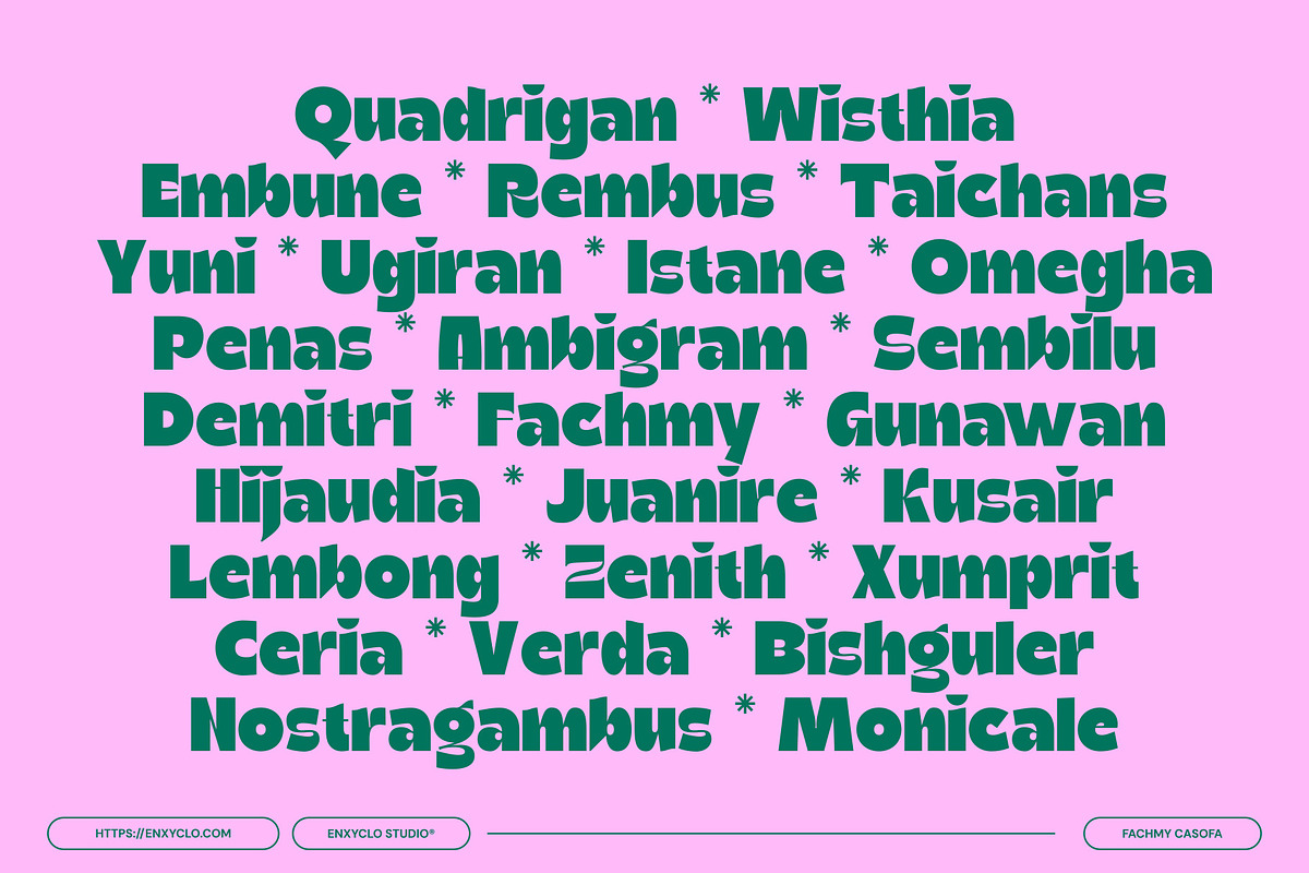 Ragikon - Playful & Chunky Font, a Sans Serif Font by Enxyclo Studio (Photo 13 of 17)