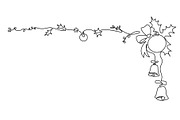 Christmas bauble and jingle bells, a Seasonal Illustration by Valenty (Thumbnail 2 of 3)