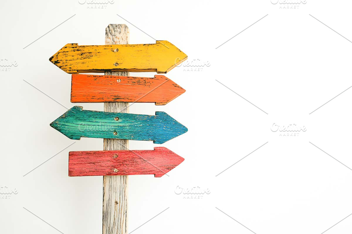 wooden colored signs, a Templates & Theme by VetalStock