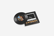 Vinyl Record Mockup, a Product Mockup by MrLetters (Thumbnail 2 of 5)