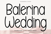 Balerina Wedding, a Sans Serif Font by InermediaSTUDIO (Thumbnail 1 of 8)