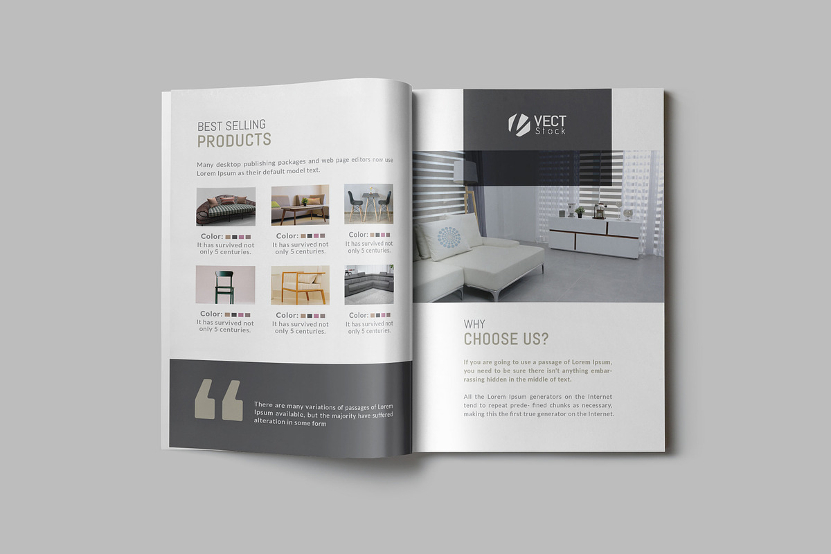 Product Catalog Design Template, a Print Template by VectStock (Photo 5 of 7)