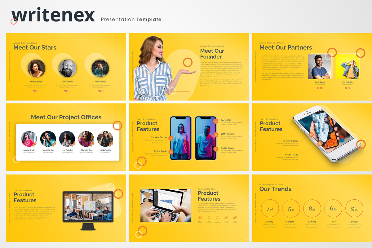 Writenex power point presentation, a Presentation Template by GraphicBerg (Photo 4 of 5)