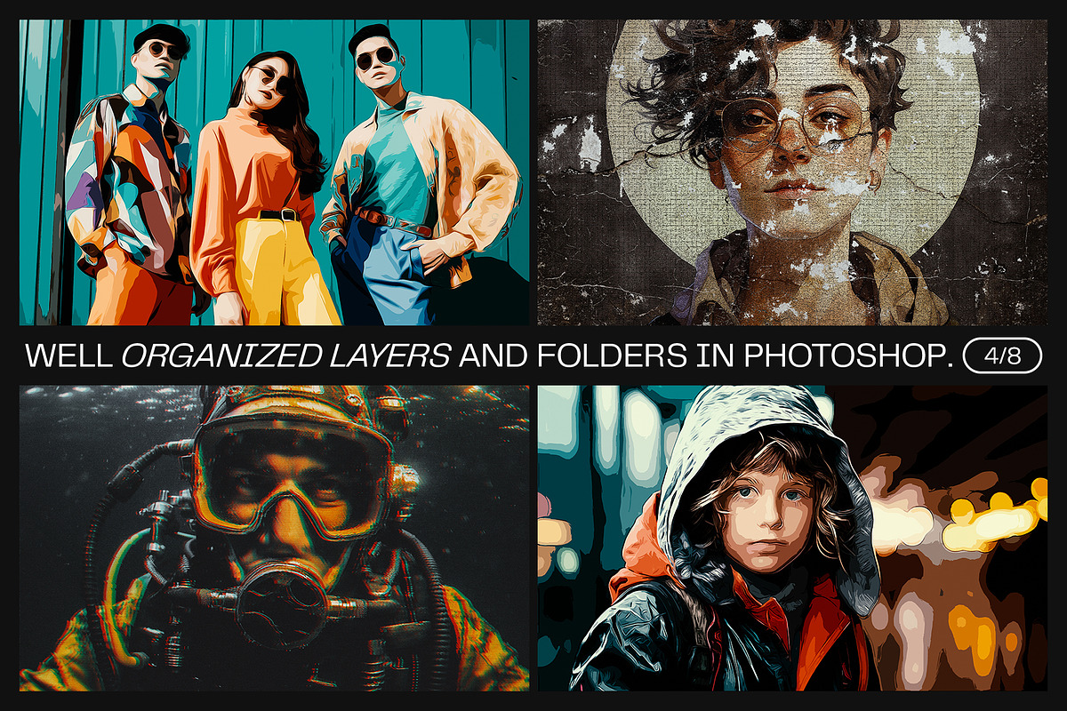 12 Photo Effect Templates, a Layer Style Add-On by iDoodle Studio (Photo 4 of 6)