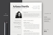 Resume Template Cv, a Resume Template by Estartshop (Thumbnail 1 of 6)