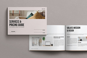 Services & Pricing Guide Landscape, a Magazine Template by MassiveCreator