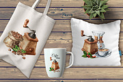Coffee time. Watercolor collection, a Food Illustration by Daria Ustiugova (Thumbnail 6 of 6)