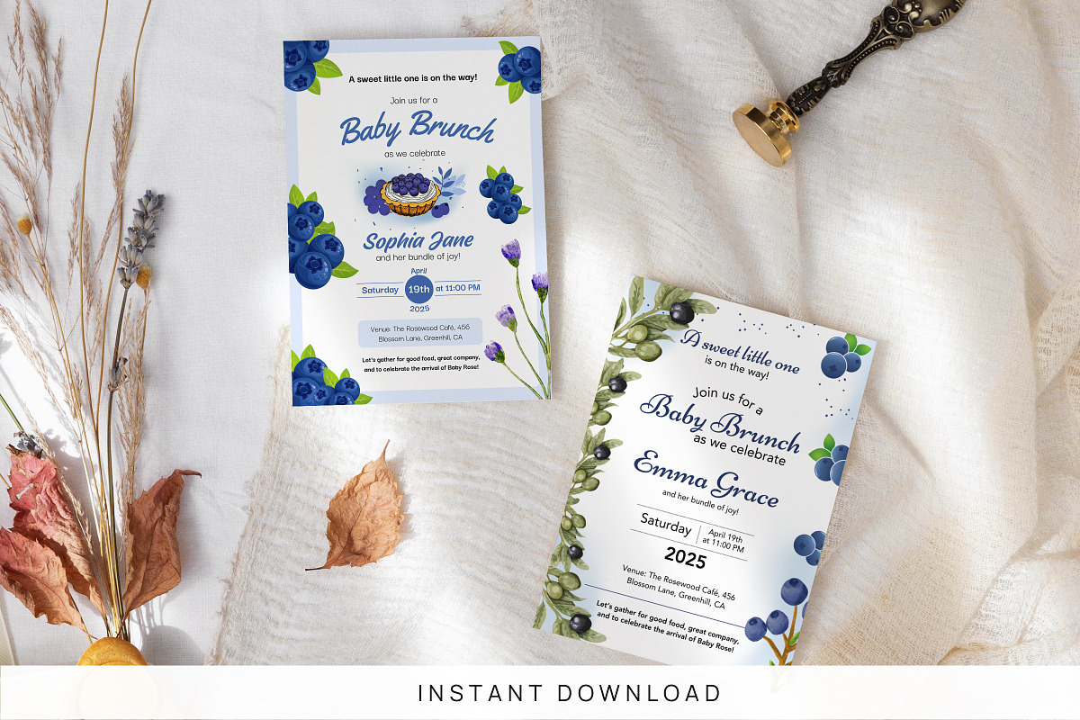 Baby Brunch Shower Invitation, an Invitation Template by Snapybiz (Photo 2 of 8)