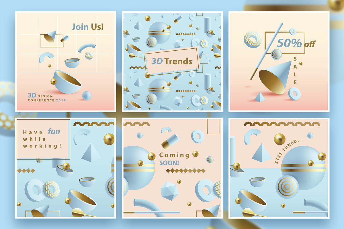 Illusion-Instagram Posts and Stories, a Social Media Template by Polar Vectors (Photo 2 of 20)