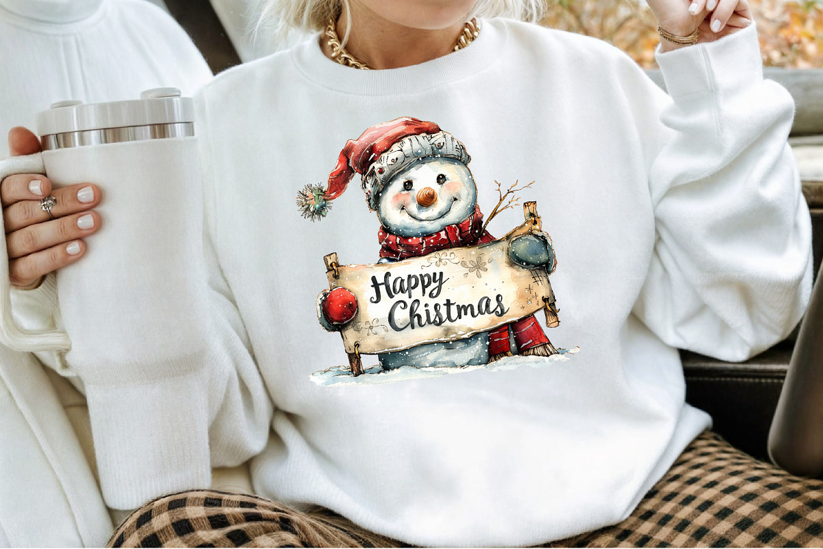 Happy Christmas Clipart Bundle, an Illustration by Sublimation Artist (Photo 4 of 6)