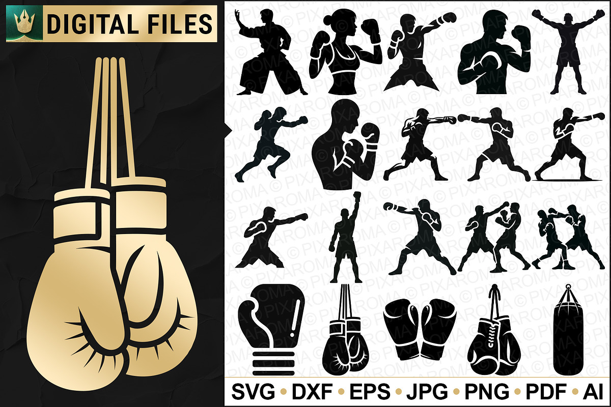 100 Self Defense and Martial Art SVG, a Person Illustration by pixaroma (Photo 2 of 6)