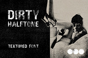 Dirty Halftone Font, a Sans Serif Font by Offset (Thumbnail 1 of 6)