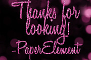 Pink Glitter Alphabet Clipart, an Object Graphic by Paper Element (Thumbnail 5 of 5)