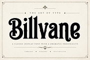 Billvane — Vintage Display Font, a Serif Font by Wow Magic (Thumbnail 2 of 2)