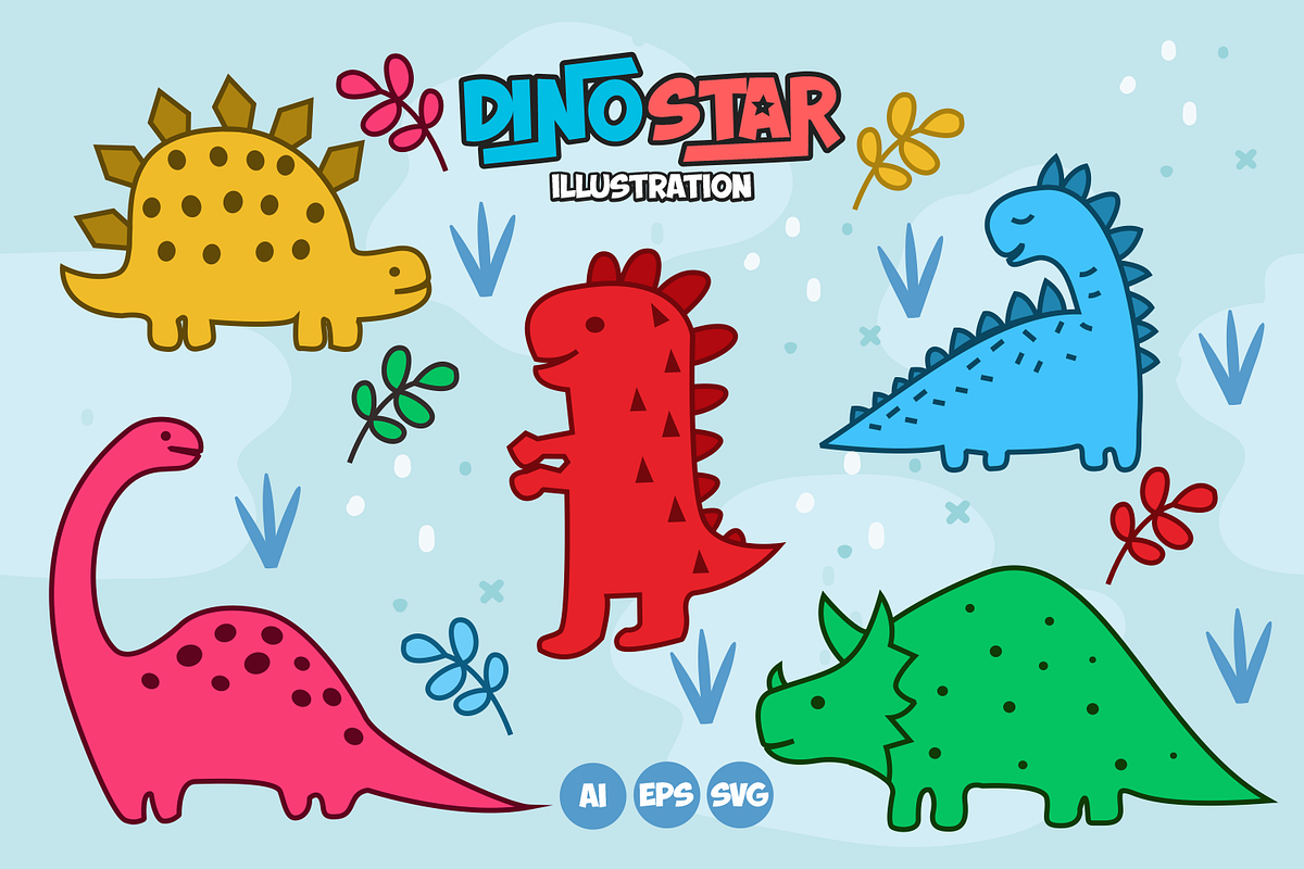 Dino Star, a Font by Fachranheit Studio (Photo 2 of 12)