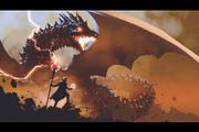 Fantasy dragon illustration set, an Illustration by Grandfailure (Thumbnail 3 of 6)
