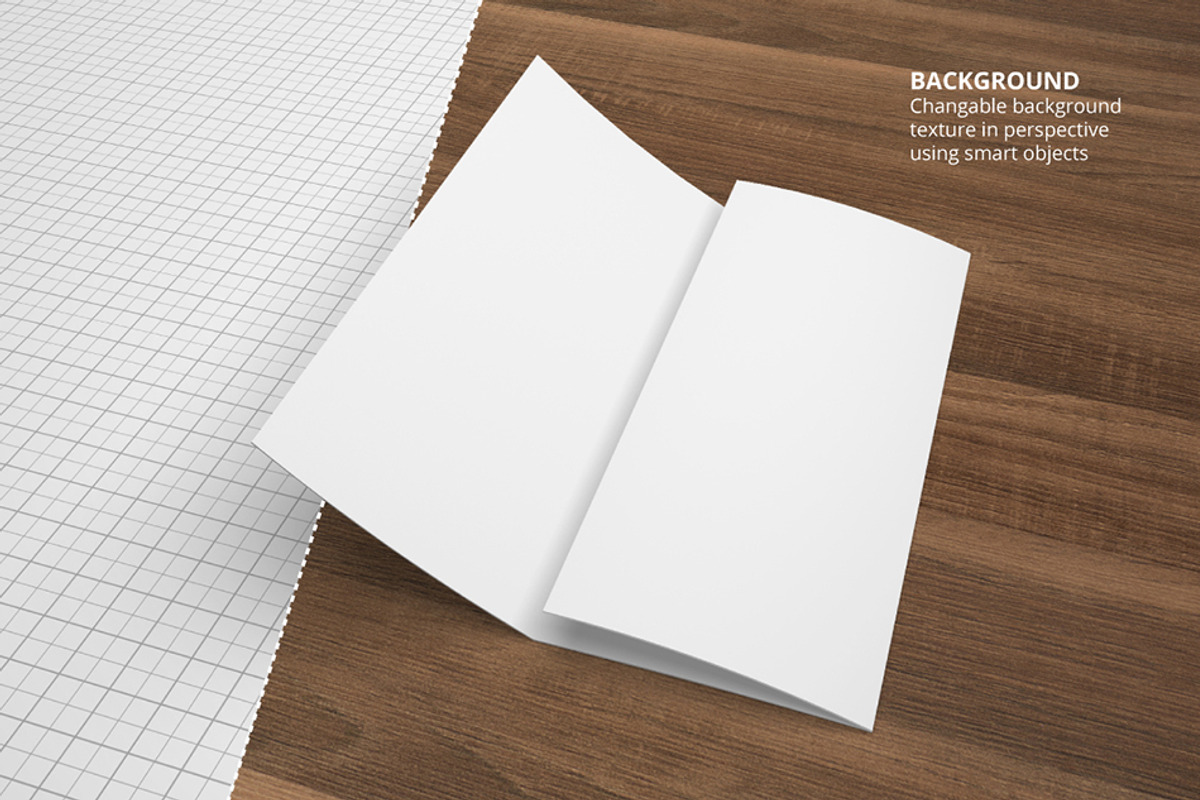US Letter Trifold Brochure Mockup, a Print Template by Petr Stránský (Photo 3 of 8)