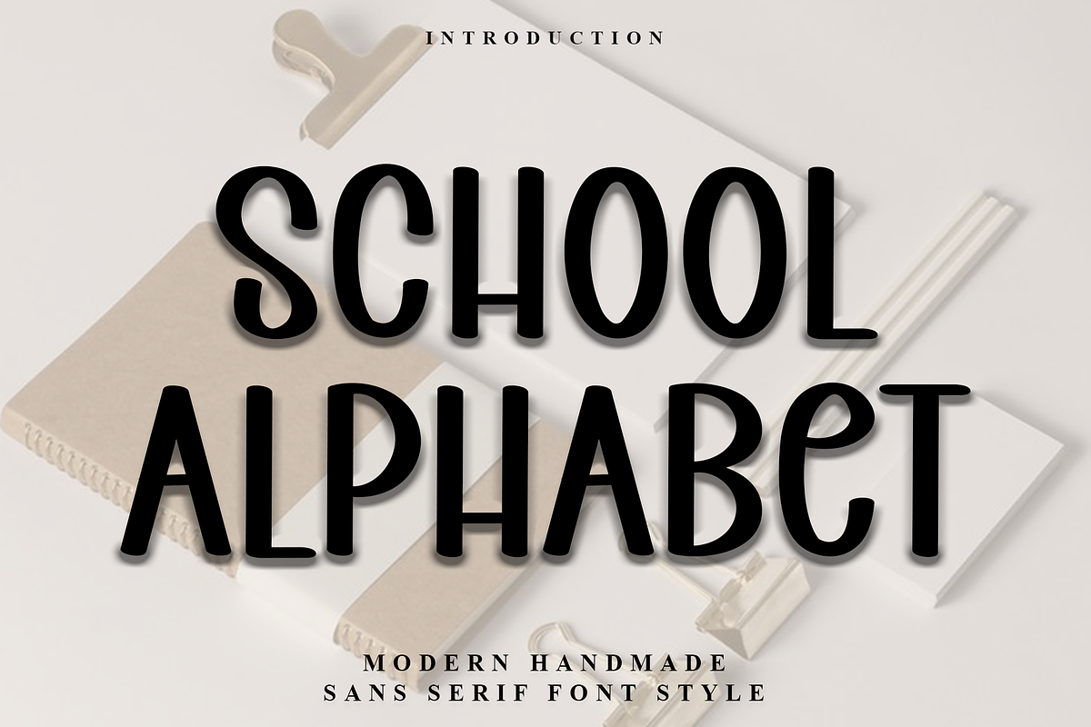 School Alphabet, a Script Font by FreshTypeINK (Photo 1 of 8)