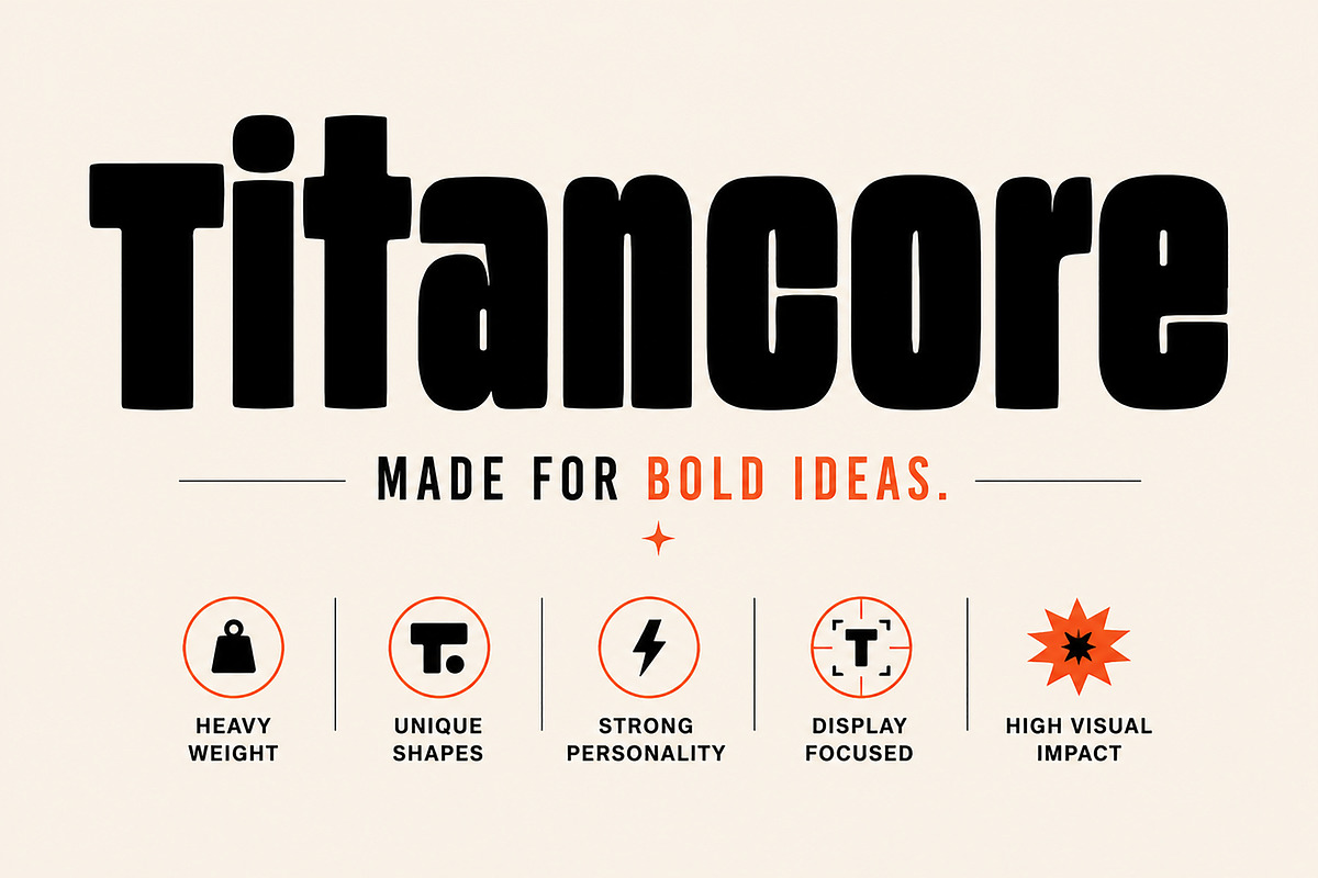 TITANCORE, a Slab Serif Font by Wow Magic (Photo 3 of 5)