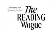 The Reading Wogue | 15 Font Files, a Sans Serif Font by Positive TypeFoundry (Thumbnail 1 of 18)