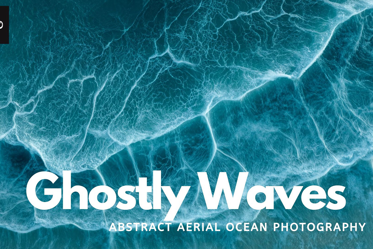 Ghostly Waves Abstract Aerial Ocean, a Nature Photo by Virgo Studio (Photo 1 of 6)