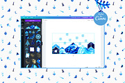 Abstract acrylic. Winter collection, an Object Graphic by Julie&Taily (Thumbnail 26 of 30)