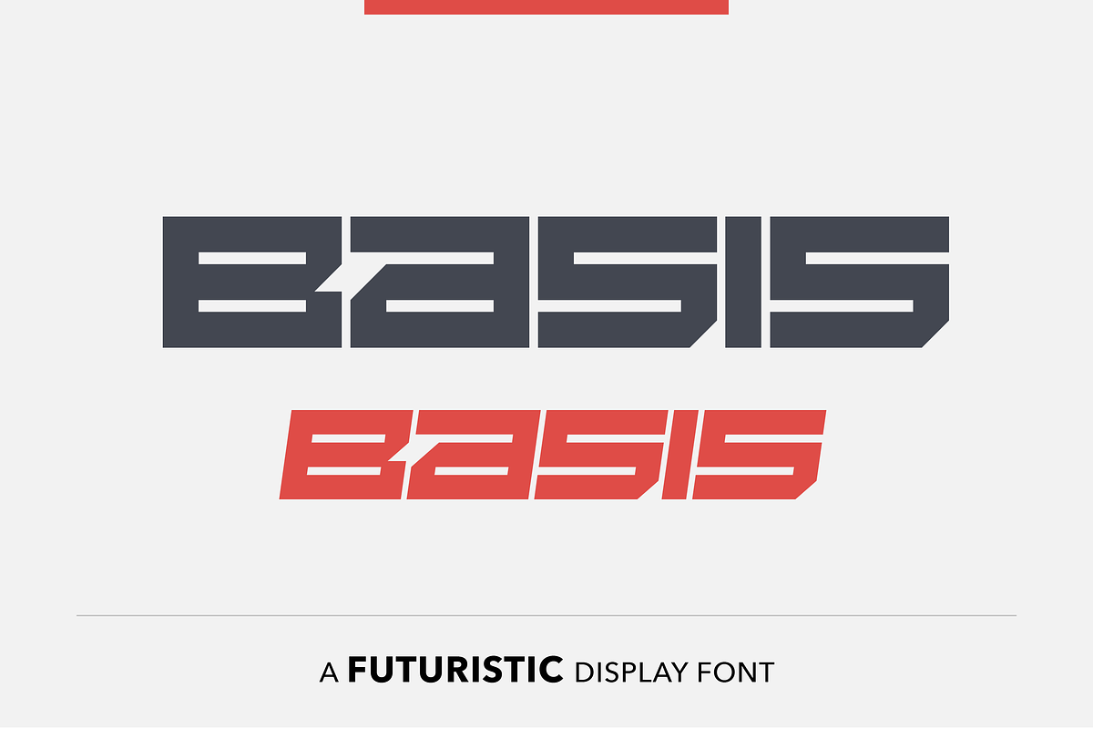 Basis - block font, a Font by SelfBuild Type (Photo 1 of 10)