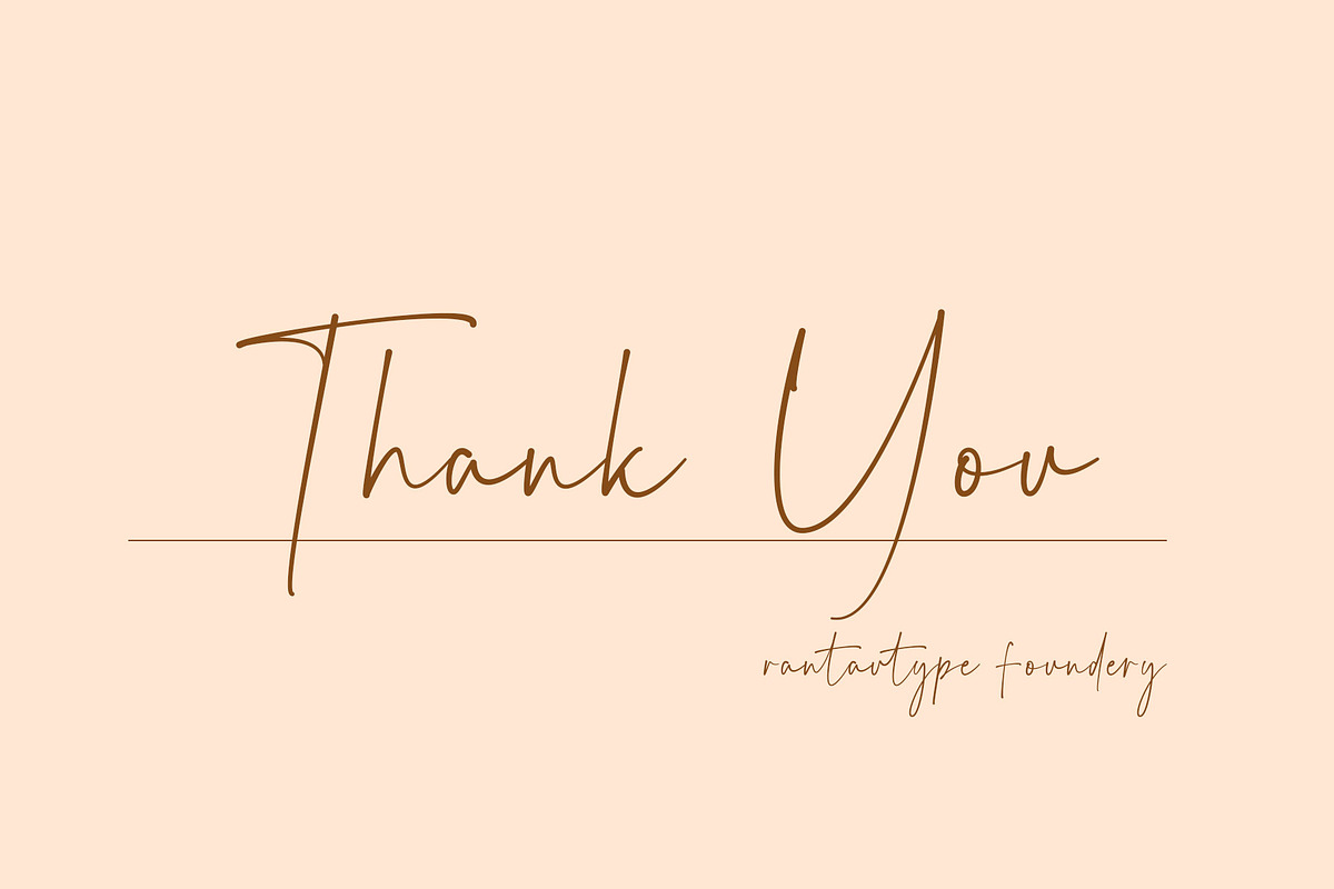 Katty Diona Signature Font, a Handwritten Font by RantautypeStudio (Photo 13 of 13)