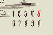 Durers Woodcut blackletter gothic, a Blackletter Font by kaer_shop (Thumbnail 8 of 12)