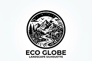 60 Eco Globe Landscape Silhouette, a Technology Illustration by Amazin_art (Thumbnail 20 of 44)