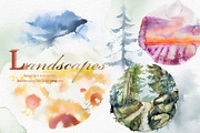 90%OFF! Watercolor Forest Bundle, an Animal Illustration by ArtCreationsDesign (Thumbnail 2 of 18)