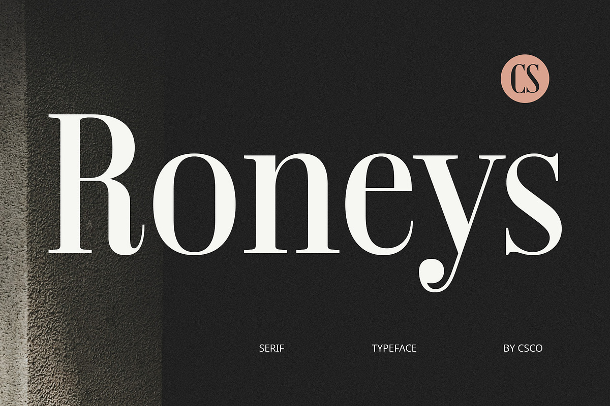 Roneys – Classic Font, a Serif Font by Craft Supply Co. (Photo 1 of 8)
