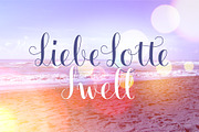 LiebeLotte Swell, a Script Font by LiebeFonts (Thumbnail 1 of 9)